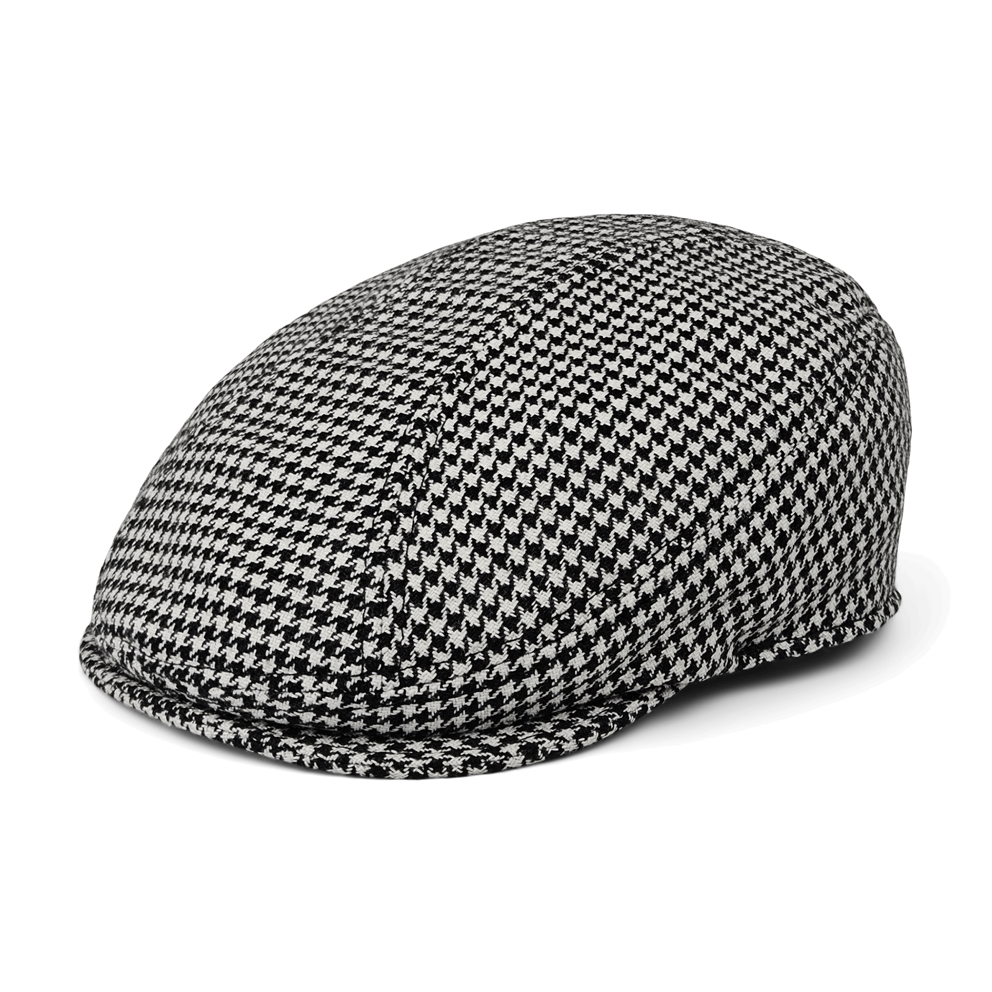 The Goorin Bros. Norwood is a classic black and white houndstooth flatcap, shown against a plain white background.