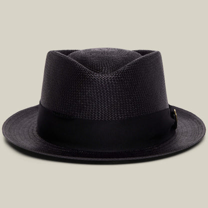 The Goorin Bros. "That's All Folks" fedora in VOID features a textured finish, wide brim, and black ribbon band, shown against a plain light background.