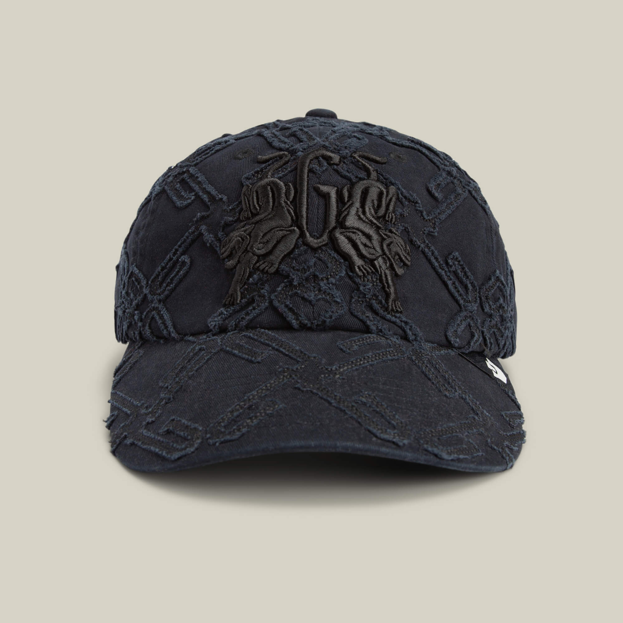 The Goorin Bros. Future Baby Daddy Papa Cap is black and textured with main character energy, featuring an embossed pattern and a bold embroidered emblem on the front.