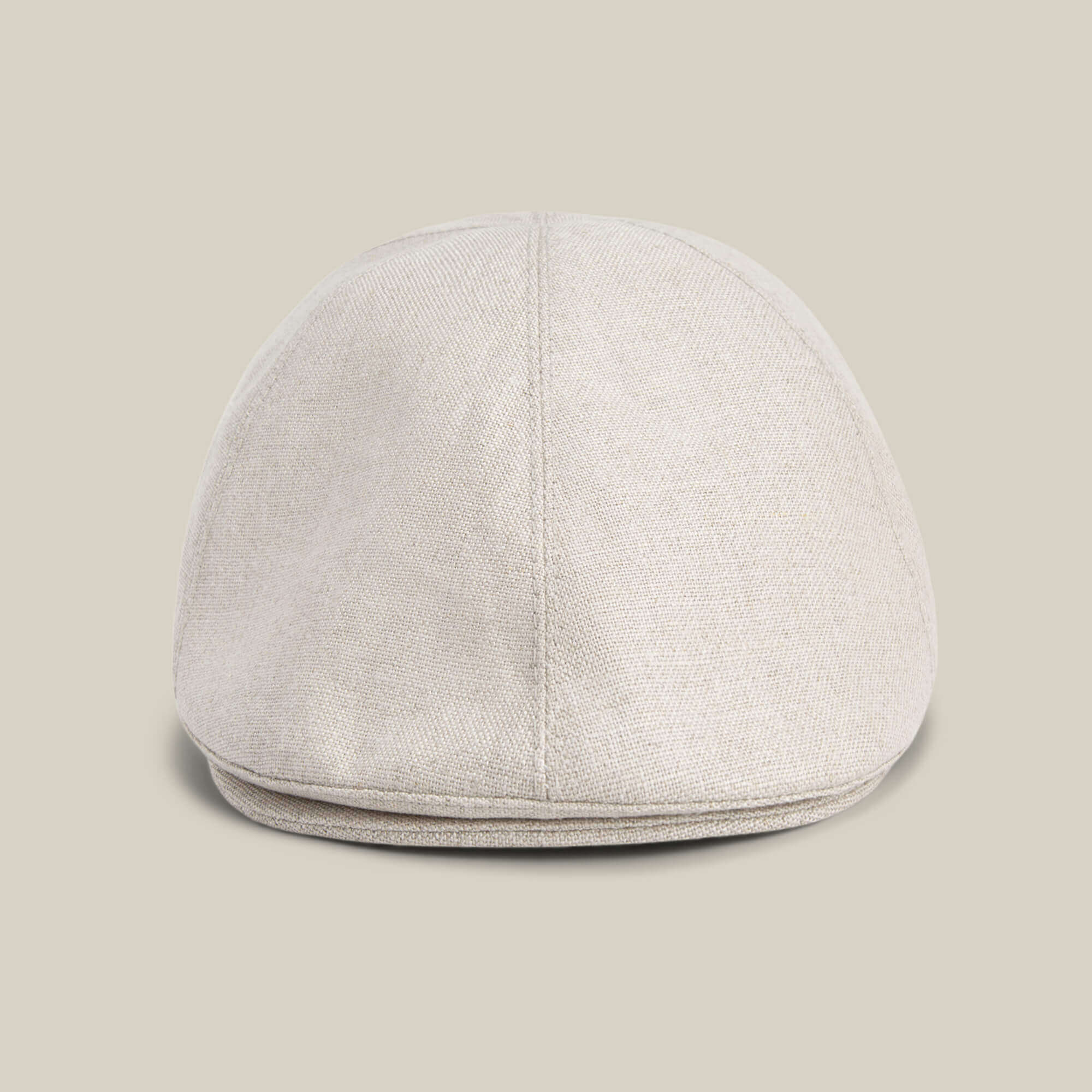 The Benjamin Paul by Goorin Bros. is a beige, textured linen hat shown front-facing against a light background—perfect for everyday three-season wear.