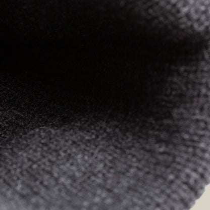 Close-up view inside The Cool Beanie by Goorin Bros., featuring a dark black, ribbed knit fabric with a textured, streetwear-inspired pattern.